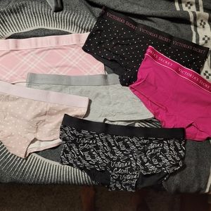 NWOT 6 Pairs Victoria's Secret Boyshort Panties Size Medium